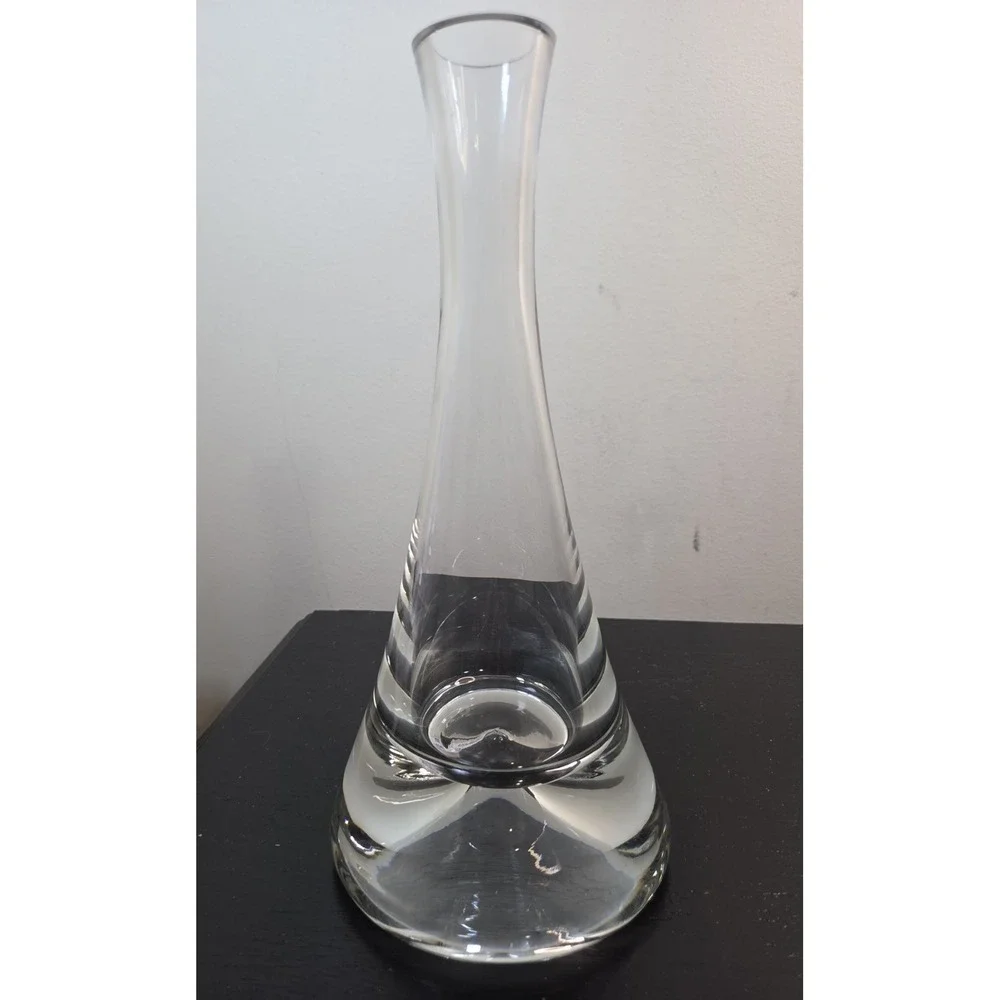 Vintage Decanter Val Saint Lambert Heavy Crystal Belgium Barware NO Stopper